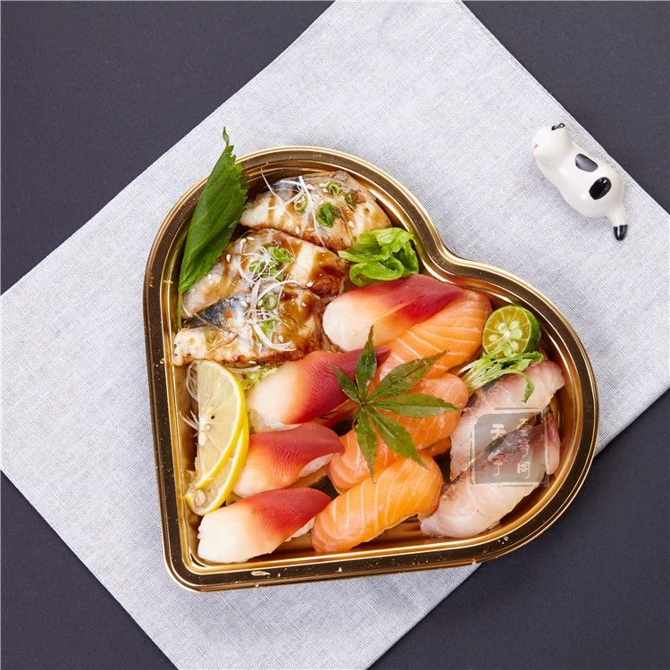 투명 초밥 용기 종이 접시 포장 덮밥 일식 테이크아웃 반찬 김밥 520 50세트 - 상세 이미지 2