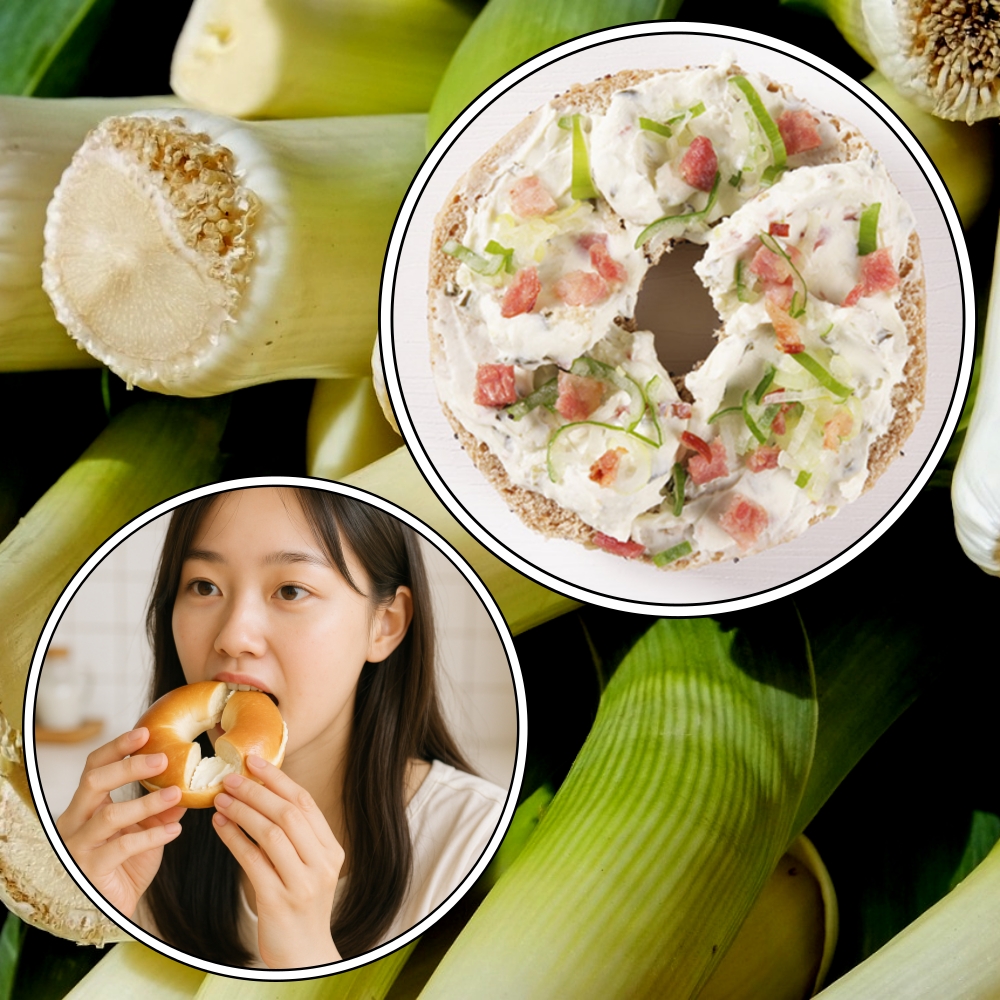 베이글 크림치즈 대파 베이컨 스프레드 대용량 1kg - 메인 이미지
