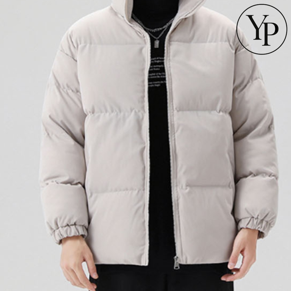 남성 오버핏 패딩 점퍼 간절기 방한 히트 하이넥 경량 아우터 겨울 점퍼 데일리 숏패딩