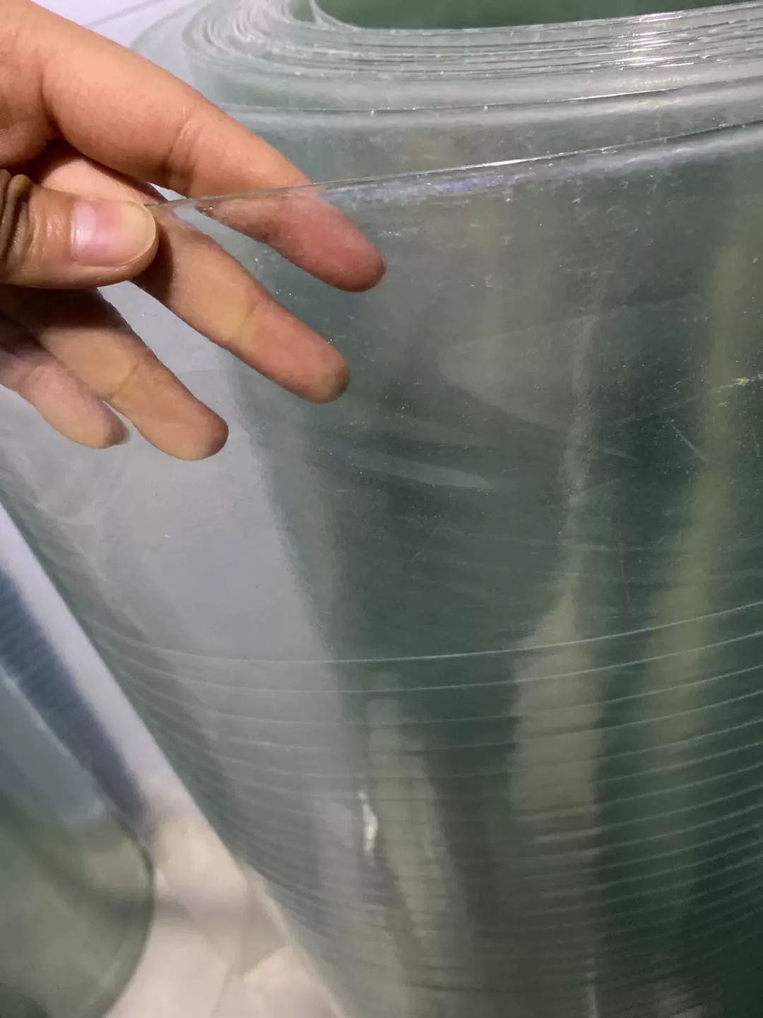 폴리카보네이트 투명 롤 단열 차양막 지붕 골판 미터당 판넬 자재 처마 차양 1.2m 폭 1mm 두께 길이 1m - 상세 이미지 2