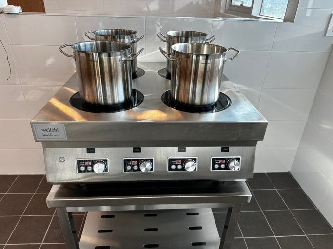 업소용인덕션 4구 웰치 슬림형 대용량 전기렌지 인덕션간택기 주방 영업용 식당용 14KW