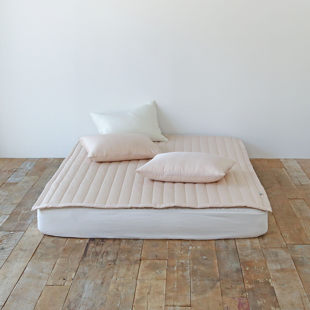 시원한 스탠다드 듀라론 냉감패드 고정밴드 미끄럼방지 항균 국산 여름 침대패드 Q