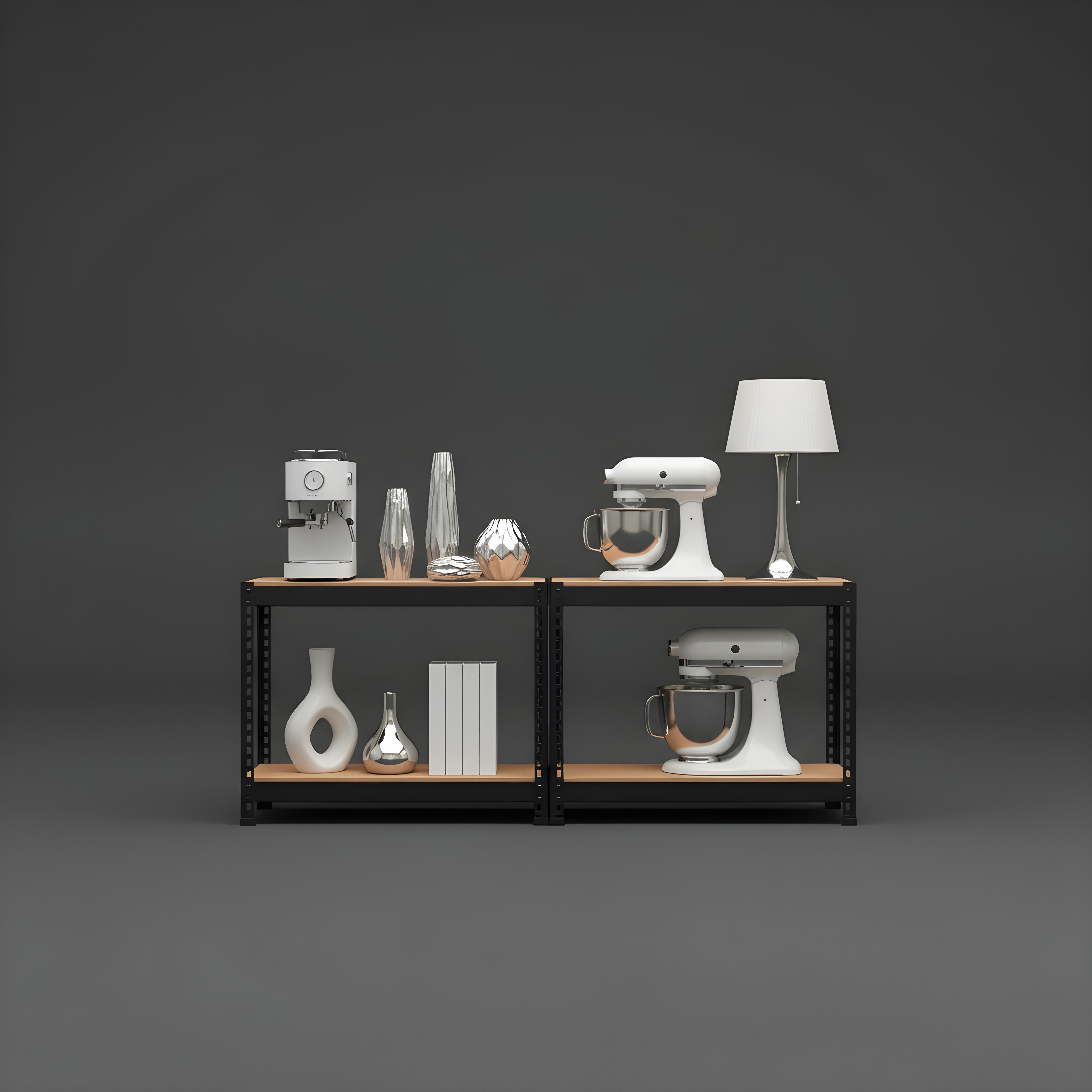 스피드랙 2단 철제선반 조립식 앵글 창고 베란다 경량랙 무볼트 렉 300400420