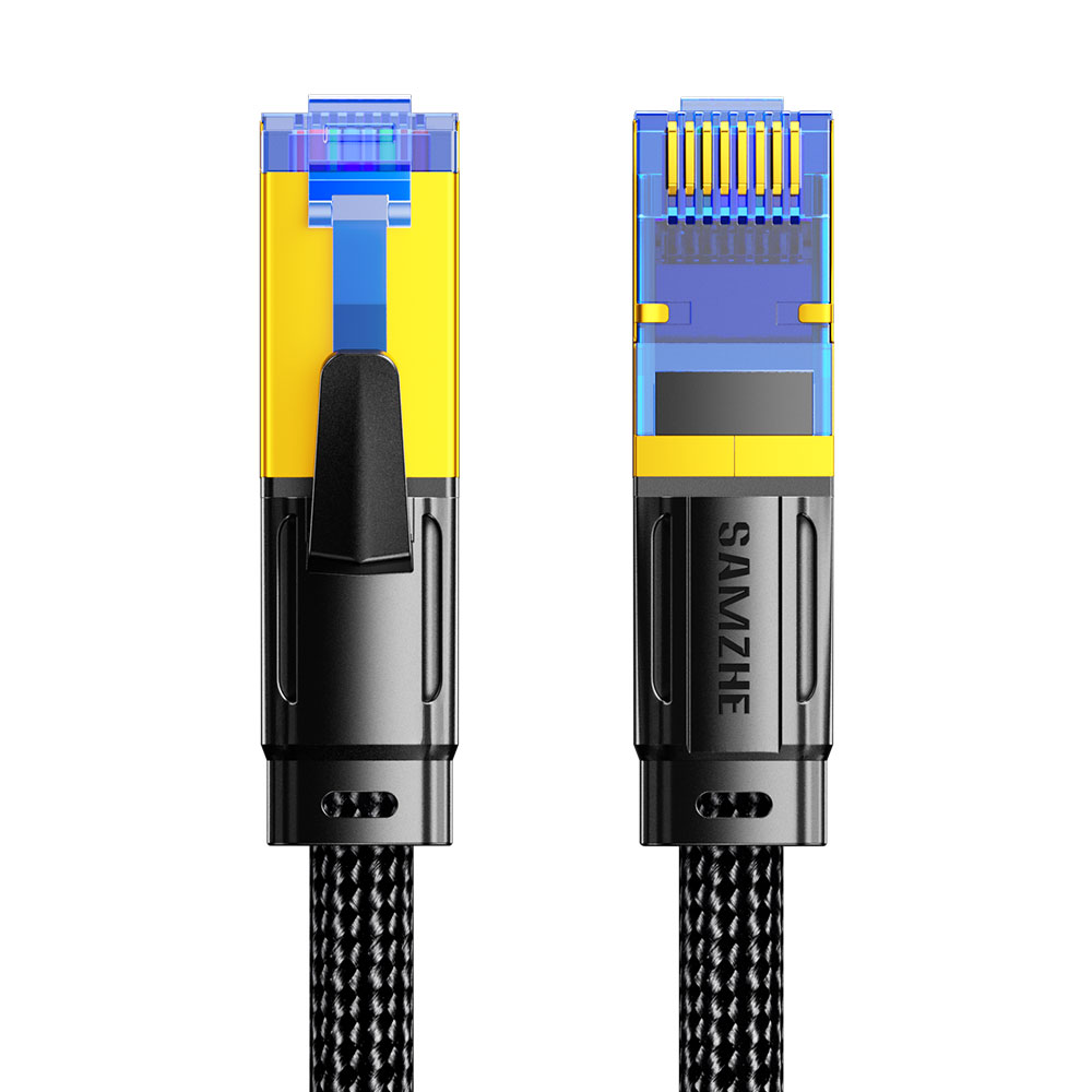 삼지 CAT8 FFTP 직조 초고속 기가 랜선 인터넷 랜케이블 CX8 10m, 블랙 - 상품 이미지
