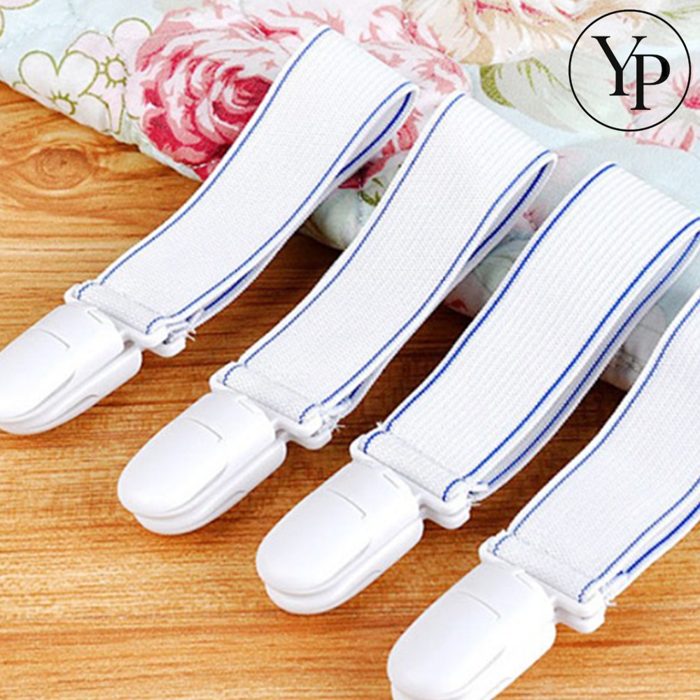 침대 시트 고정 밴드 매트리스 이불 밀림 방지 침대보 패드 클립 커버 고탄력 정리 집게