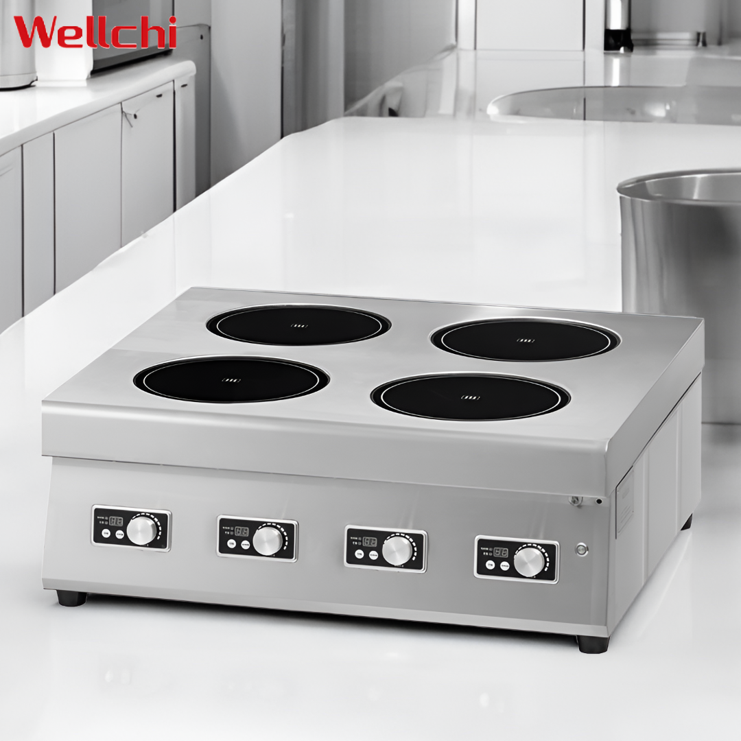 업소용인덕션 4구 웰치 슬림형 대용량 전기렌지 인덕션간택기 주방 영업용 식당용 14KW