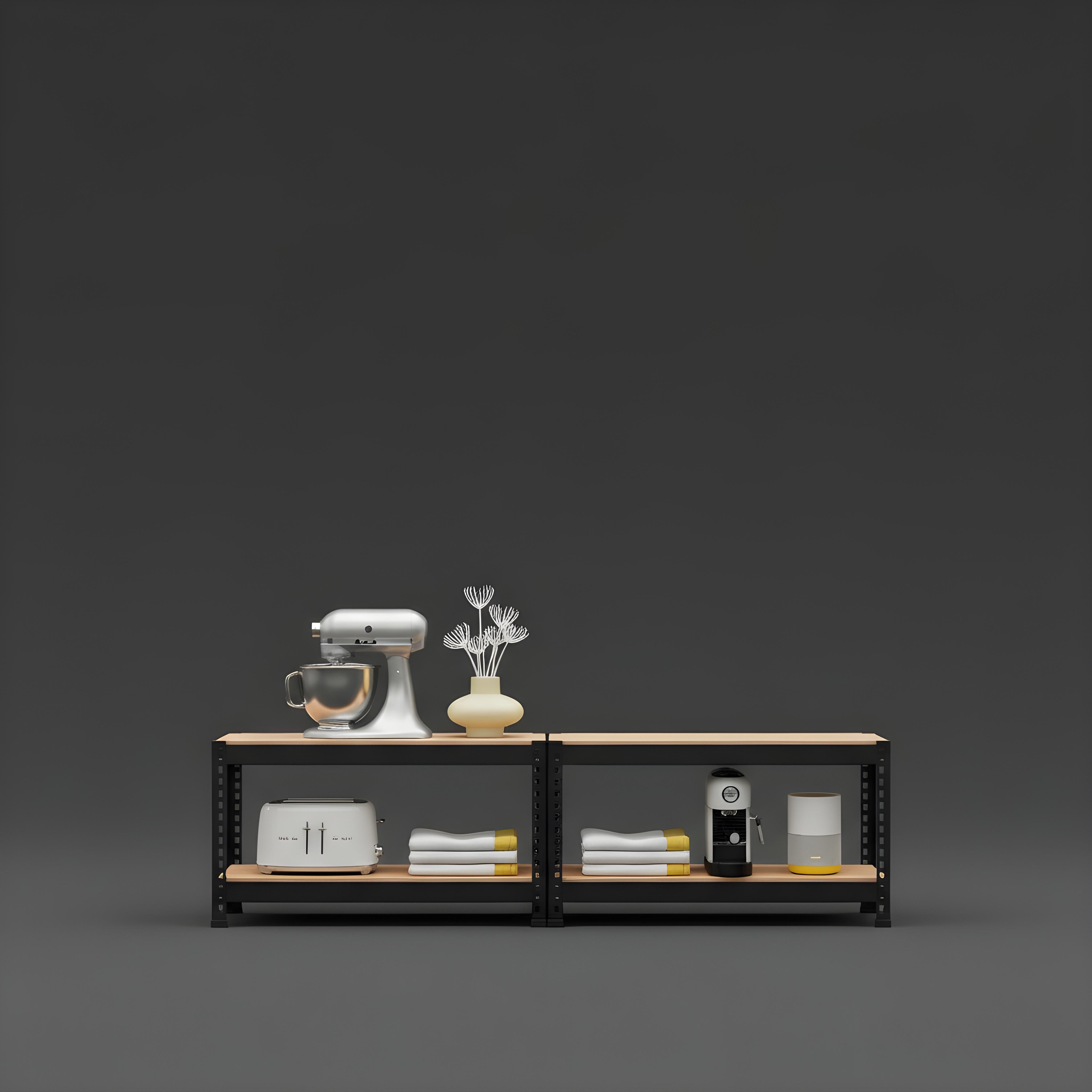 스피드랙 2단 철제선반 조립식 앵글 창고 베란다 경량랙 무볼트 렉 300400420