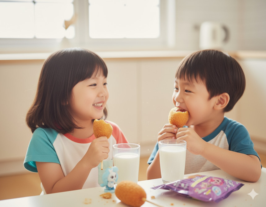 캐치티니핑 띠부씰 포함 크리스피 소세지핫도그 치즈핫도그 5개입 어린이간식 간편식품 [원산지:상세설명에 표시]