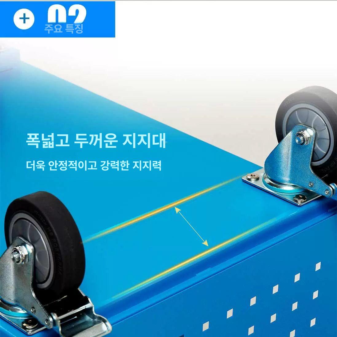 중형 다기능 자재카트 전환형 강화형 다층 강철 공구 창고용 이층 작업용 푸시카 진그레이 1200x600x1000 - 상세 이미지 3
