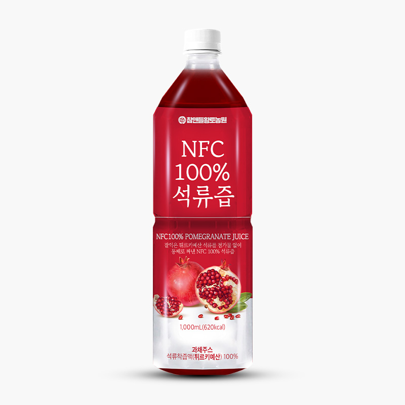 참앤들황토농원 NFC 착즙 석류즙주스 1L, 1개