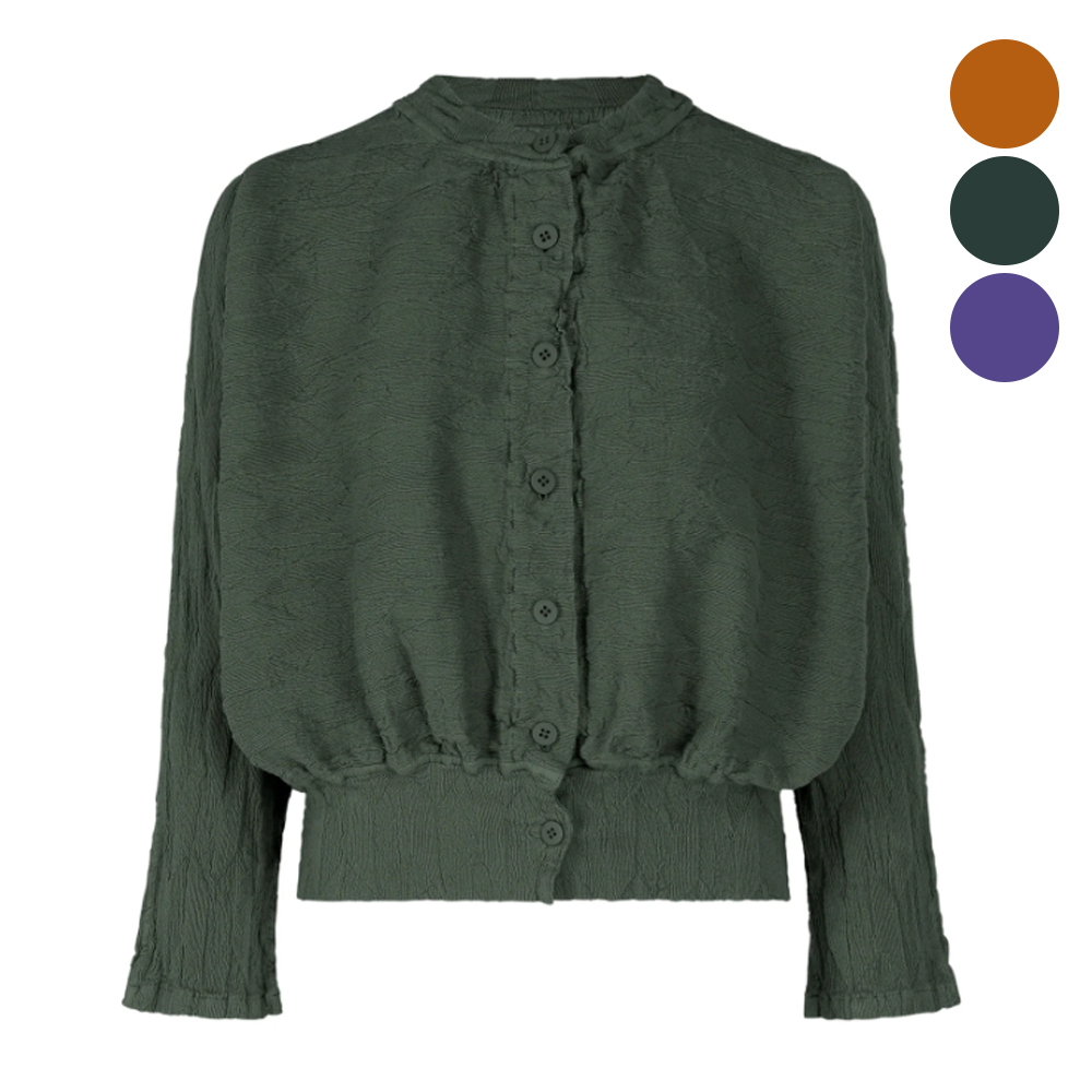 이세이미야케 미 가디건 KNIT LIKE CLOTH MI54FO643 - 메인 이미지