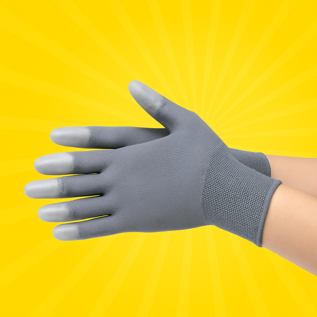 비츠온 PU 탑코팅장갑 다용도 작업장갑 M(중형), 10켤레