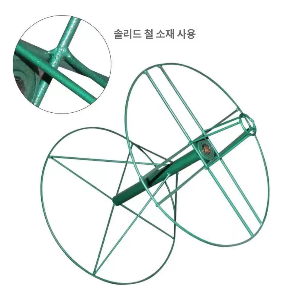 호스 감개 권치기 농사용 방차통 핸드코일 권취기 수납 정리 농업 스탠딩 호수 농약줄 단일 항목 - 상세 이미지 4
