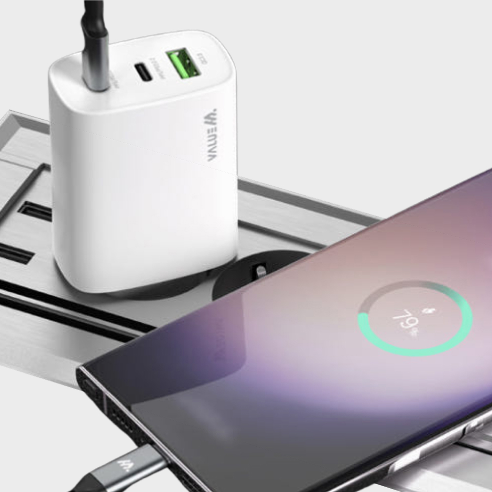 C타입 GaN 듀얼 삼성 호환 USB 고속 어뎁터 노트북 멀티 충전기 65W - 메인 이미지