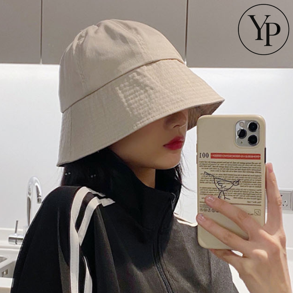 여성 코튼 대두 버킷햇 데일리 여름 자외선차단 여행 휴양지 코디 패션 벙거지 - 메인 이미지