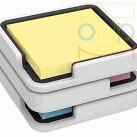 탑몰 점착메모지 엣지홀더 화이트 메모지꽂이 메모패드 필기노트