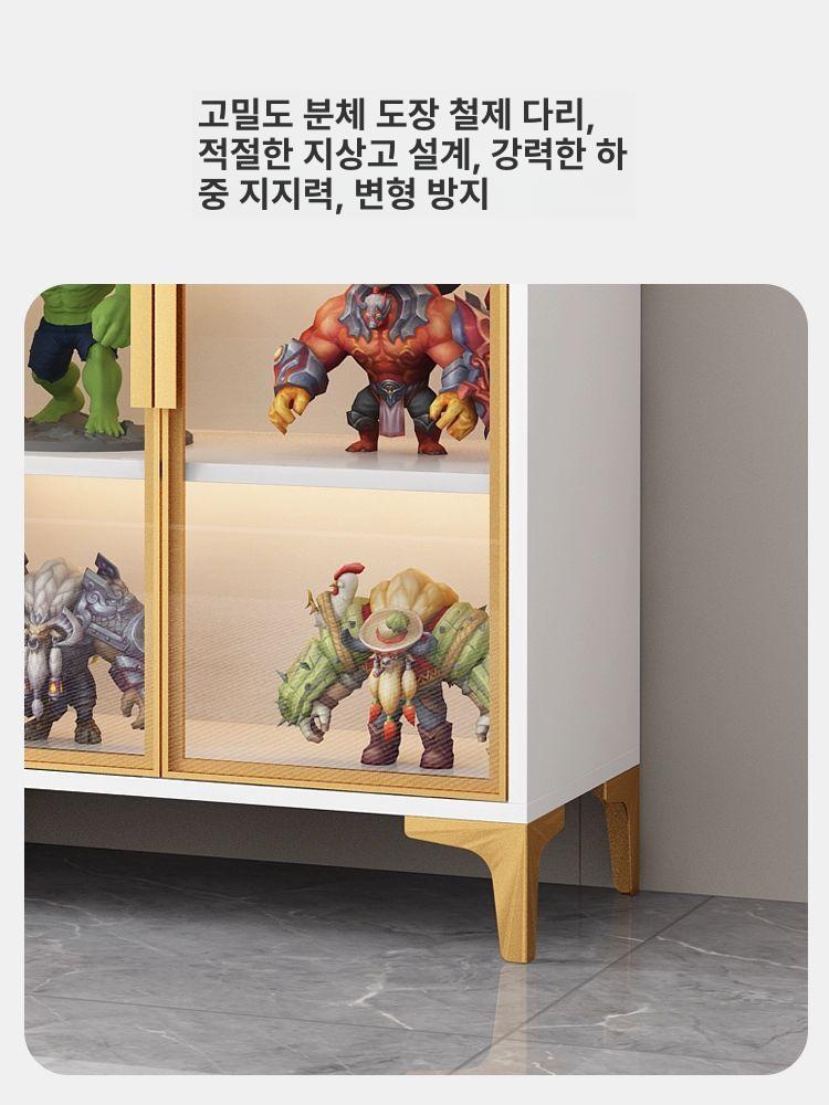 인테리어 프랑스 장식장 포인트가구 콘솔 매장 찬장 주방 복고풍 조각 거실 60x35x80 2단 포함 - 상세 이미지 5