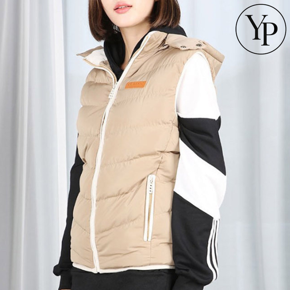 남녀공용 패딩 조끼 후드 커플 겨울 잠바 경량 방한복 등산 스키장 기모 깔깔이