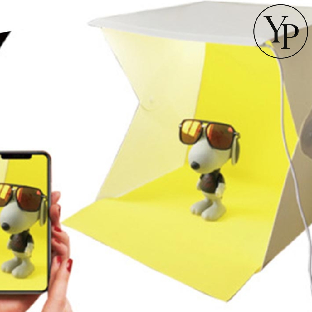 접이식 셀프 미니 스튜디오 6컬러 LED 소품 음식 누끼따기 포토 컬러 박스