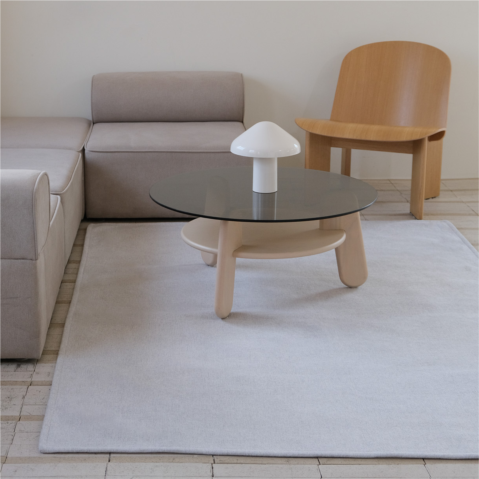 파르르맨션 방수 거실 러그 사계절 워셔블 먼지없는러그 카페트 그레이, 100x150cm - 메인 이미지