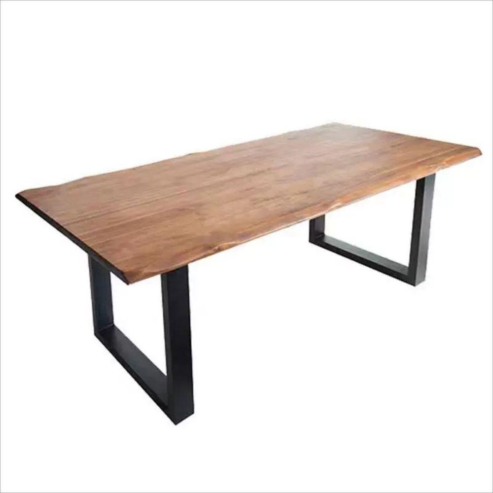 대형 우드슬랩 테이블 식탁 책상 인테리어 모던 120x70x73cm (두께 5cm) - 상품 이미지
