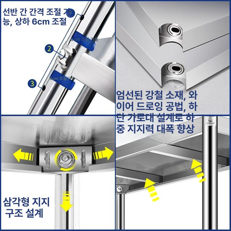 주방 수납 정리대 그릇 선반 다용도 뚜껑 슬라이딩 양념통 회전트레이 - 상세 이미지 4
