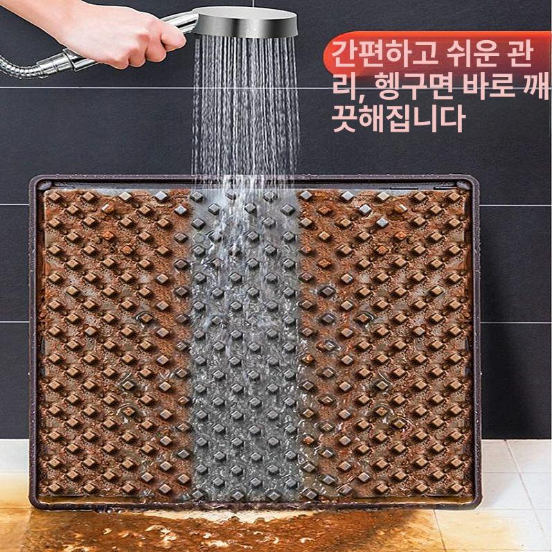 신발 흙털이 매트 현관문 철망 습식 출입문발판 현관 깔개 물기 출입문 그레이+담요 1개+STO 컬렉션으로 - 상세 이미지 4