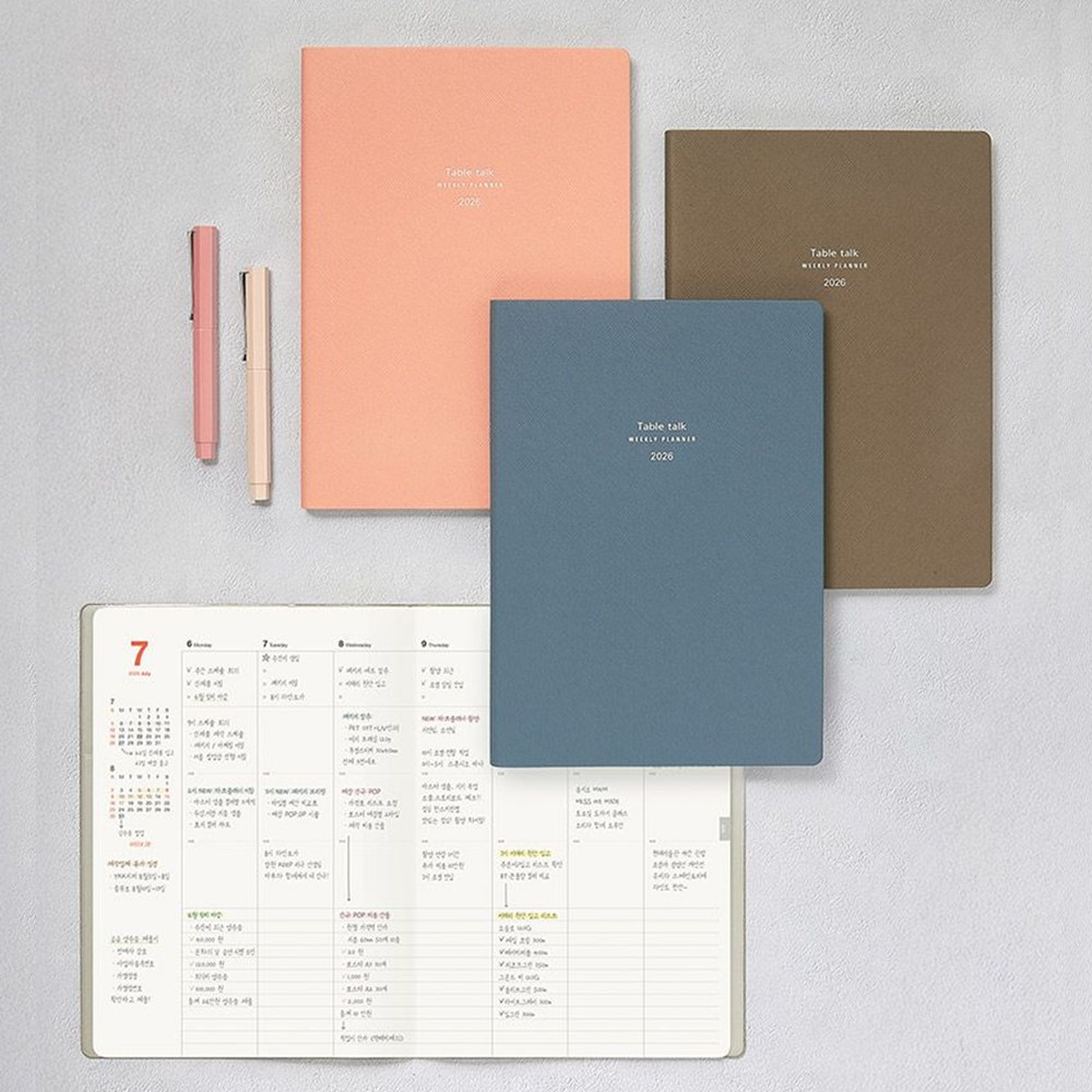 2026 위클리 다이어리 스케줄러 26년 회사 업무 노트 교무수첩 주간 다이어리 B5 상세 이미지 5