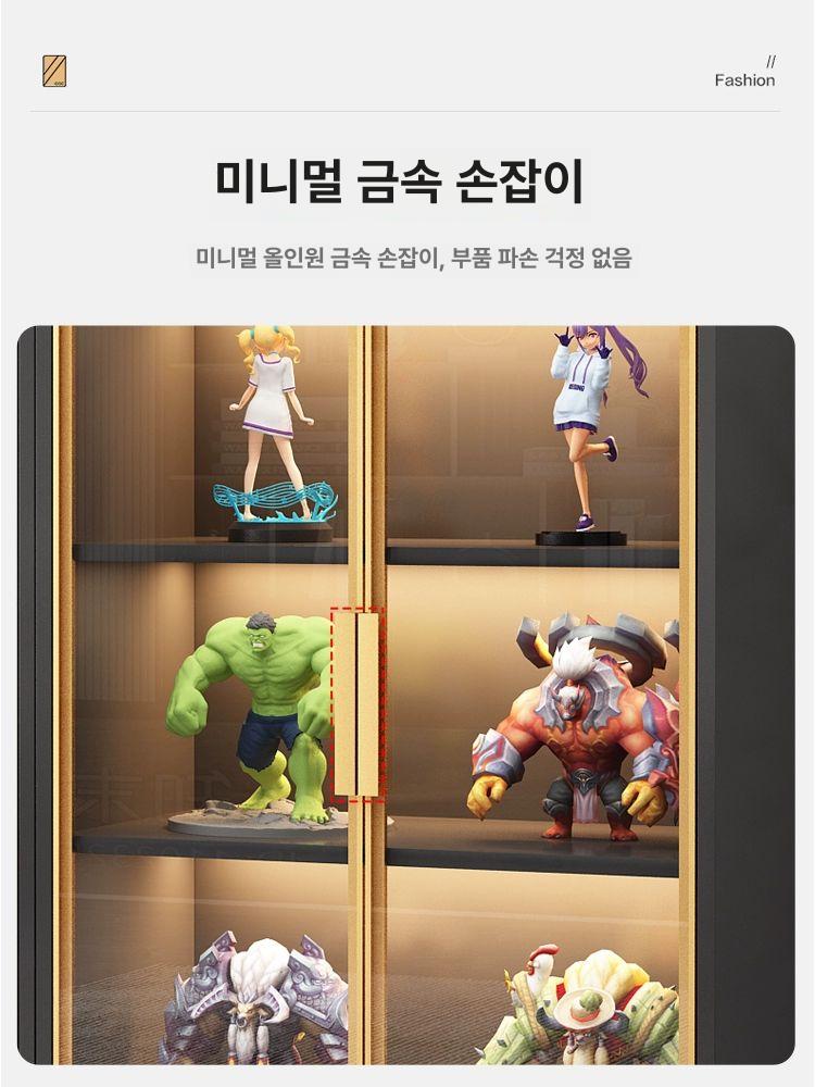 인테리어 프랑스 장식장 포인트가구 콘솔 매장 찬장 주방 복고풍 조각 거실 60x35x80 2단 포함 - 상세 이미지 3