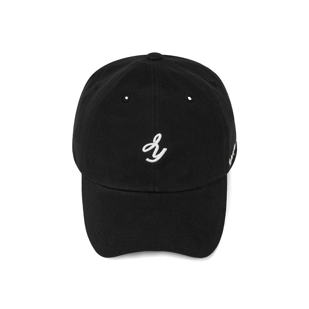 JNY 스몰로고 코튼 볼캡 오버핏 남녀공용 데일리 캡모자 블랙 ver01 - 상품 이미지