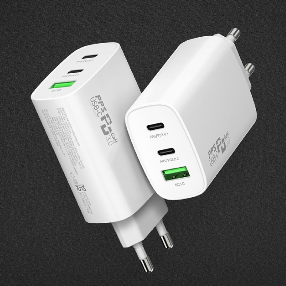 C타입 GaN 듀얼 삼성 호환 USB 고속 어뎁터 노트북 멀티 충전기 65W - 상세 이미지 3