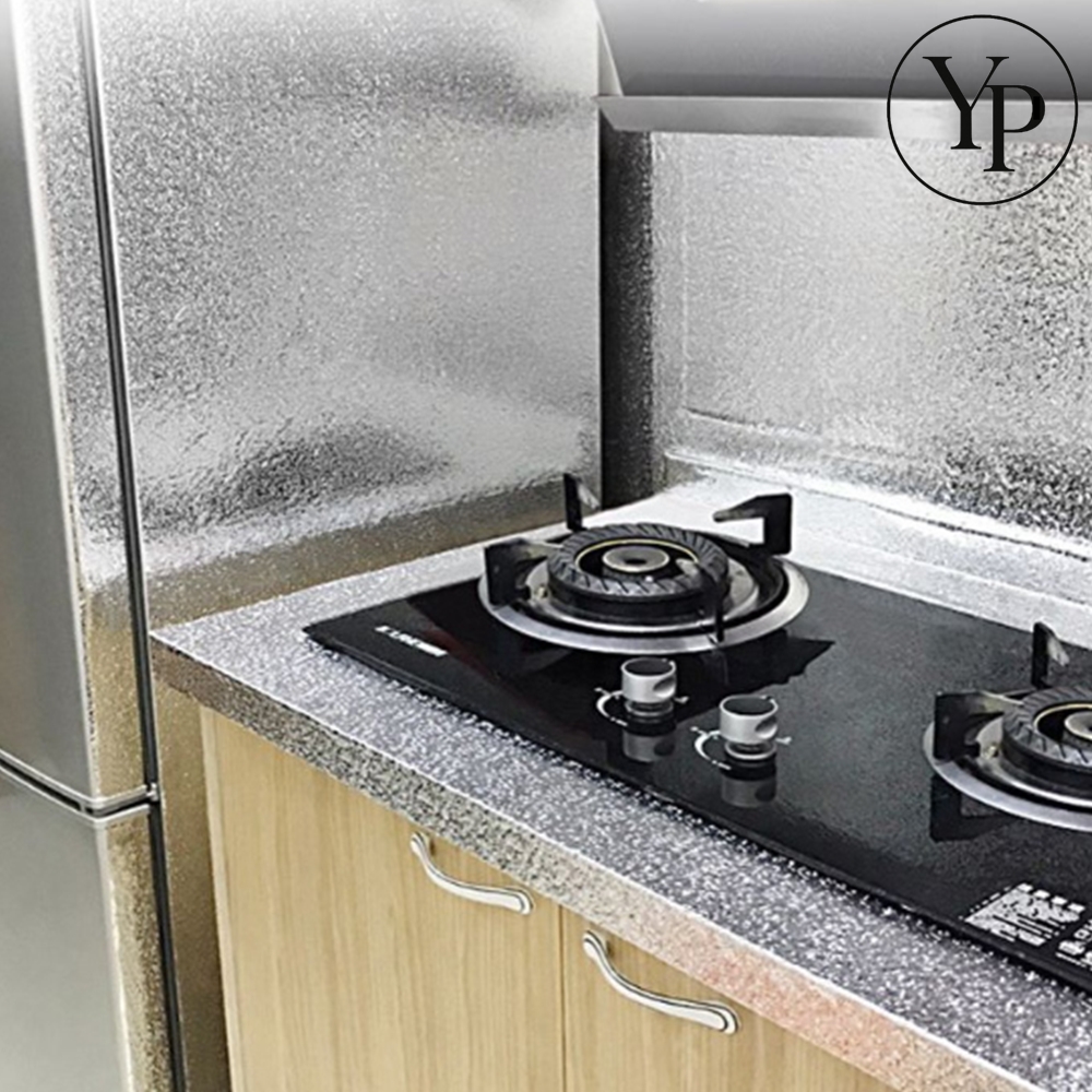 씽크대 은박 시공 주방 타일 시트지 오염 방지 내열 상판 보호 필름지 셀프 작업 벽지