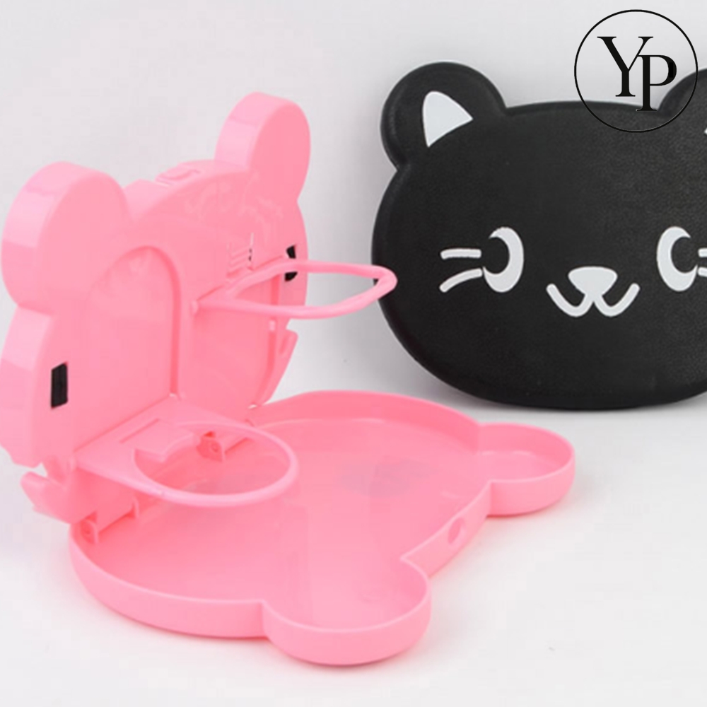 자동차 어린이 뒷자석 테이블 동물 캐릭터 음료 컵홀더 간식 식탁 카시트 차량용 책상