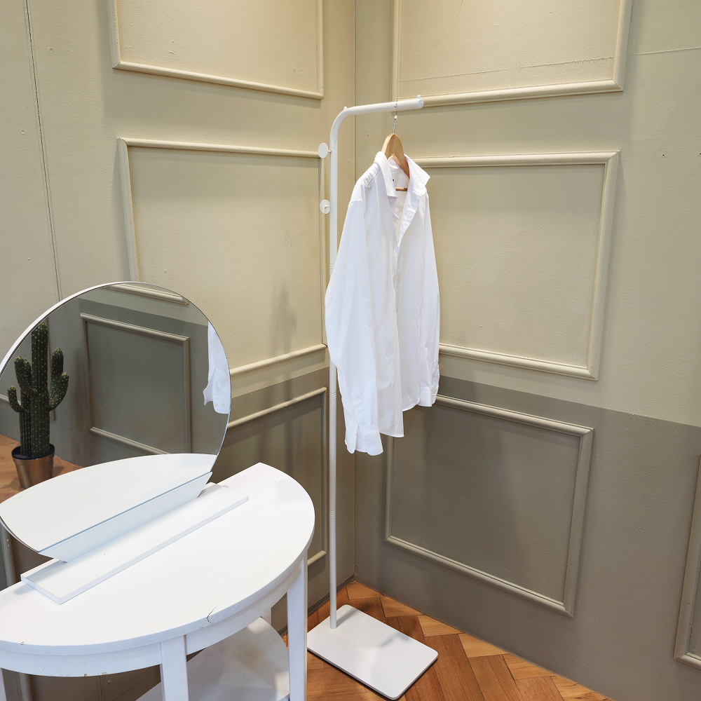 일상드로우 스탠드 옷걸이 행거 ㄱ자 틈새 미니 행거 소형 작은 스탠딩 옷걸이 거치대