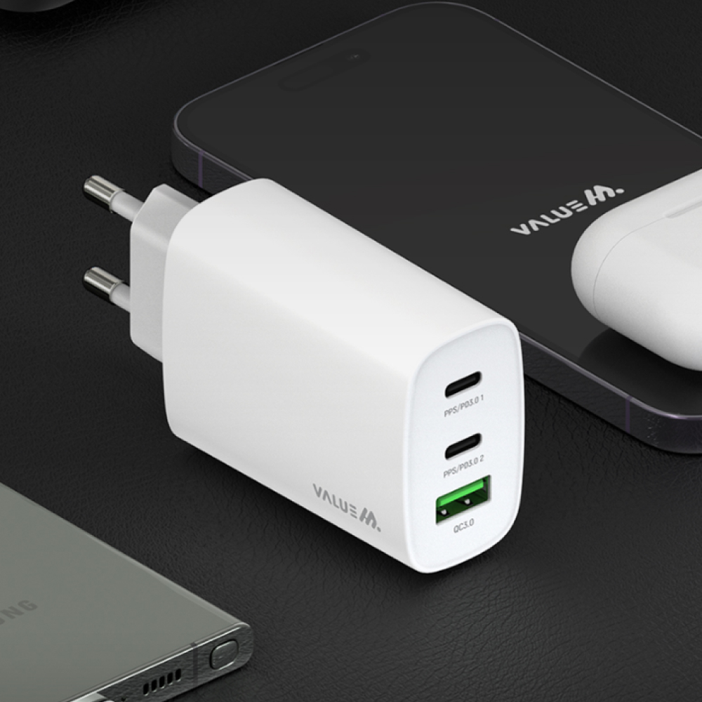 C타입 GaN 듀얼 삼성 호환 USB 고속 어뎁터 노트북 멀티 충전기 65W - 상세 이미지 4
