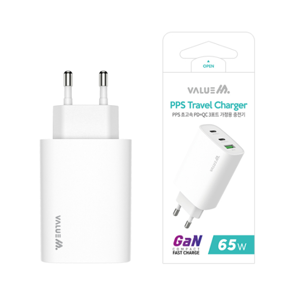 C타입 GaN 듀얼 삼성 호환 USB 고속 어뎁터 노트북 멀티 충전기 65W - 상세 이미지 5