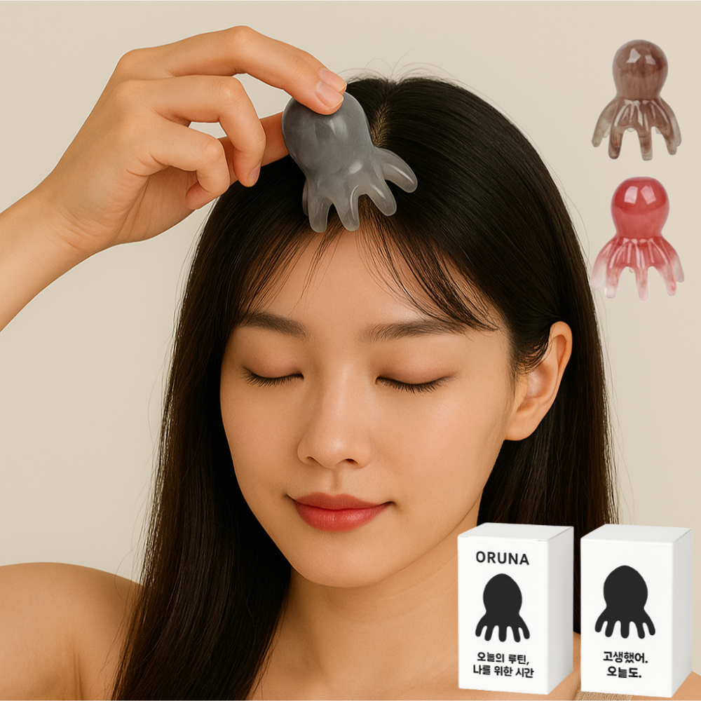 문어괄사 마사지기 문어발 두피괄사 마사지 림프순환 승모근괄사