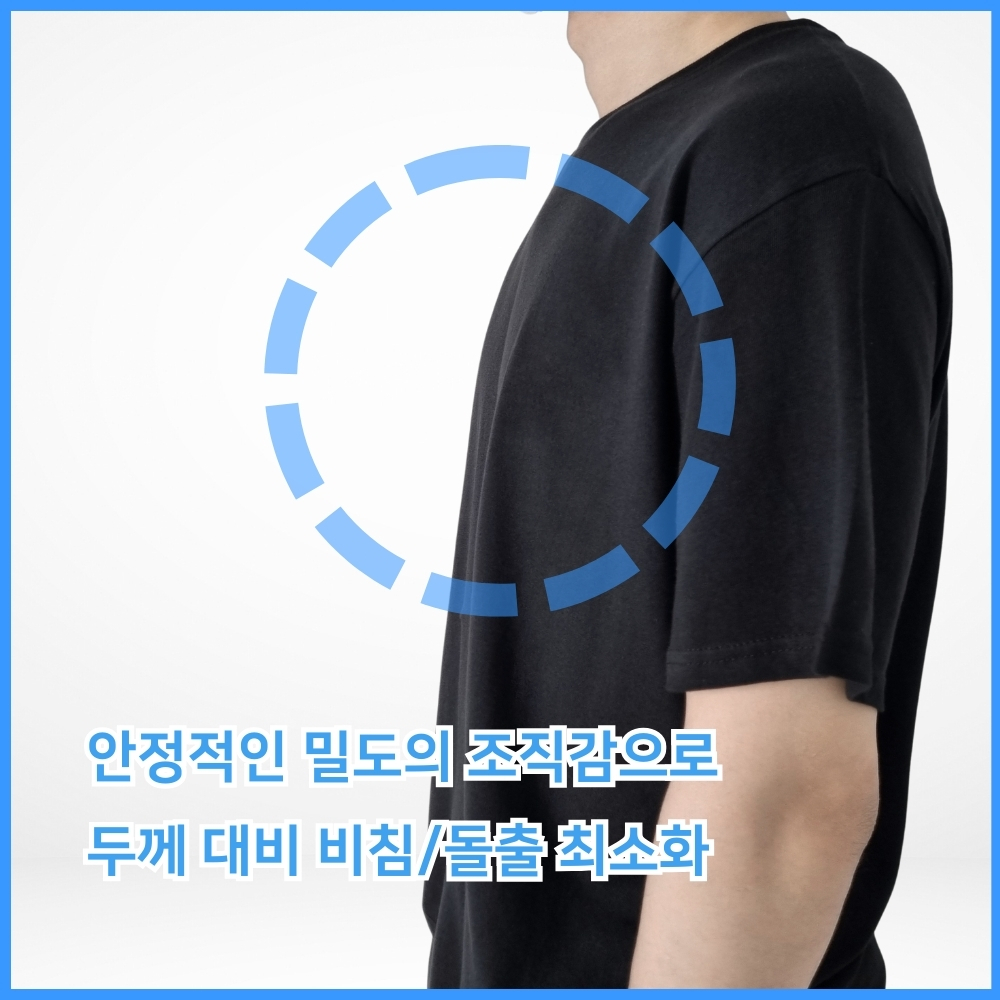 1+1 남자기능성반팔티 땀흡수 냉장고 슈퍼드라이 티셔츠 - 상세 이미지 5