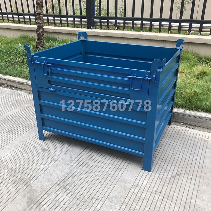 자재 적재함 보관함 피스통 산업용 양중함 상자 적재 철제 물류 창고 800x600x500 1.0 1.5 - 상세 이미지 4