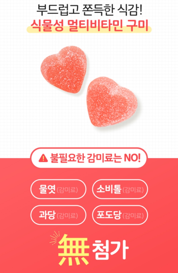 키즈비타구미 아이오딘 멀티 영유아 비타민 아기영양젤리 4살비타민 5세영양제 학생비타민 이미지 7