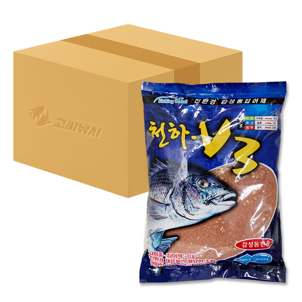 천하 V3 1박스 10개입 감성돔 집어제 파우더 바다낚시 밑밥 - 상품 이미지