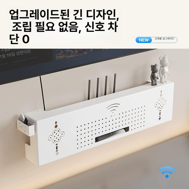 모뎀 셋탑박스 정리 선반 다용도 티비뒤 사운드바거치대 셋톱박스 스피커 맞춤 사이즈 색상 벽걸이식 상세 상담 - 상세 이미지 3