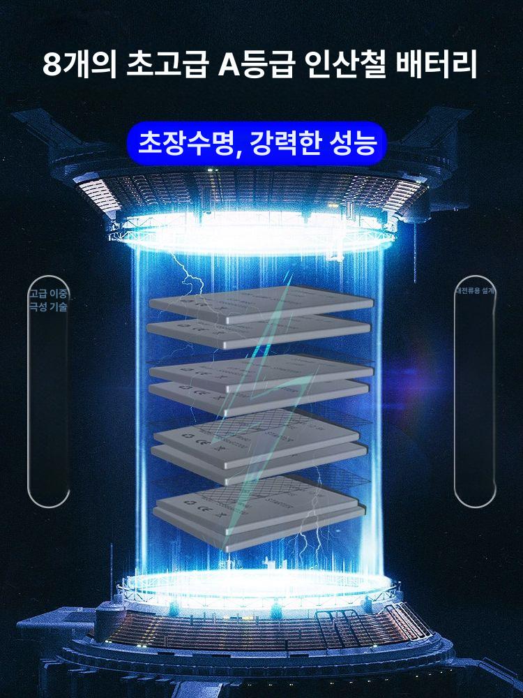 대용량 점프스타터 배터리 겨울철 전차종 점프 스타터 복원기 충전기 시동 차량 정비 전문 버전 X2500 8코어 - 상세 이미지 3