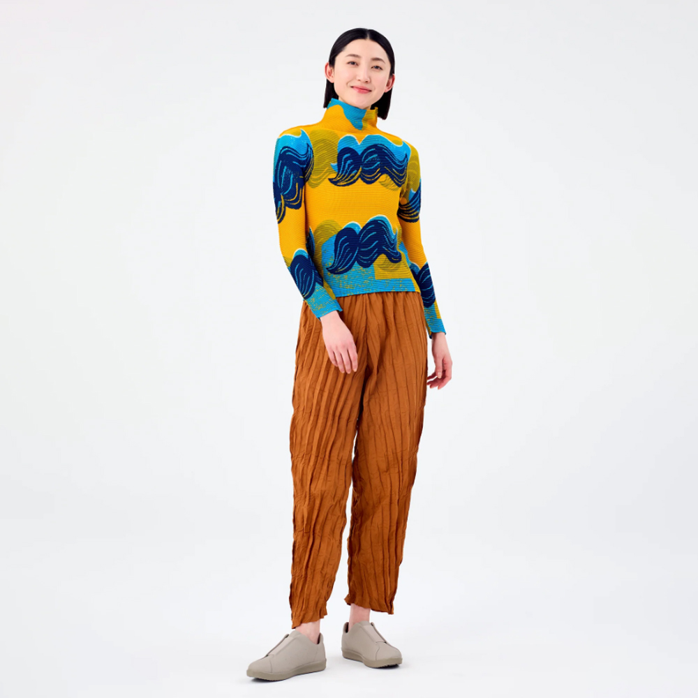 이세이미야케 미 바지 WHIPPED PLEATS BOTTOM MI53FF662 - 상세 이미지 4