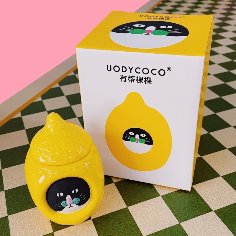 면봉통 레몬나냥 면봉케이스 면봉 디스펜서 uodycoco - 상세 이미지 4