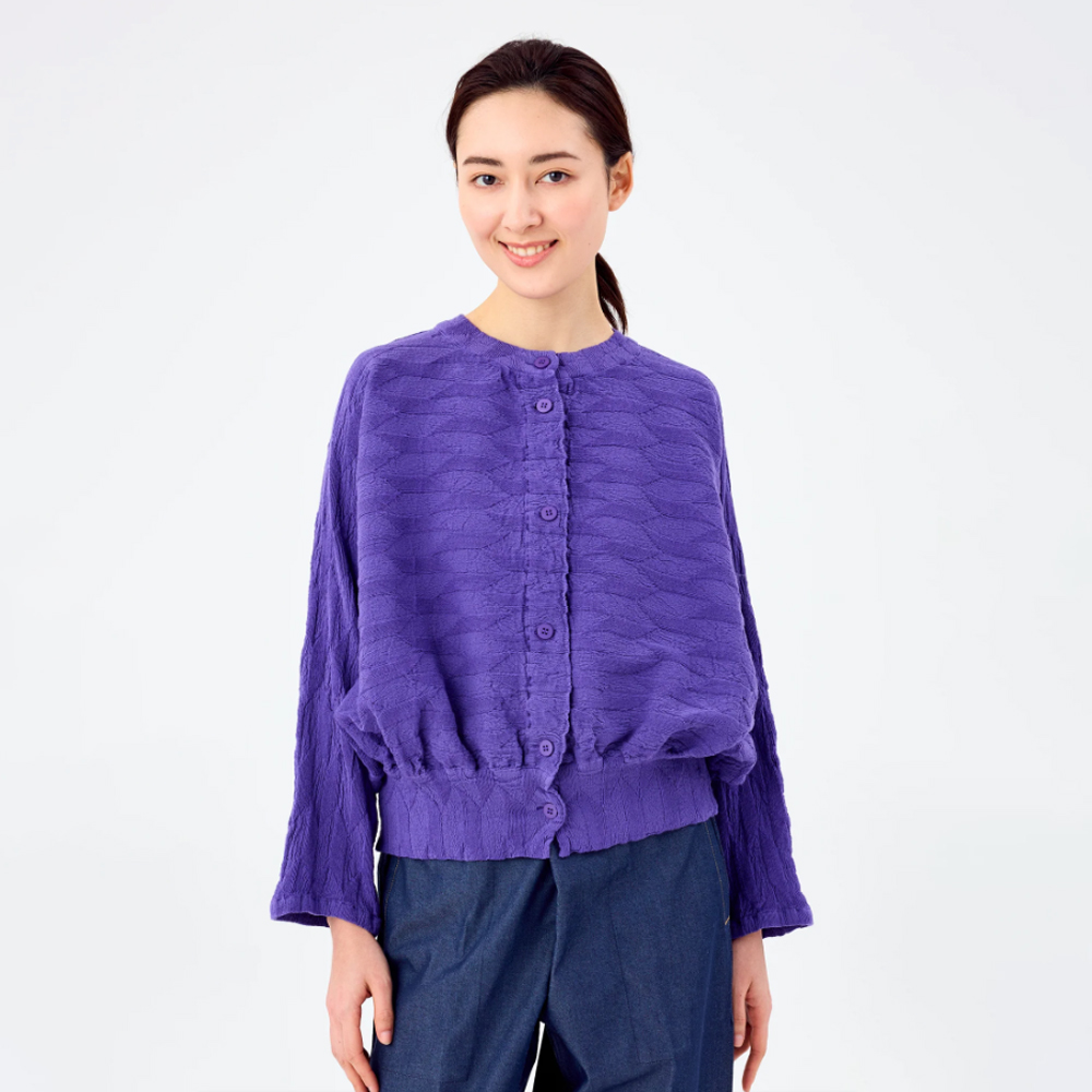 이세이미야케 미 가디건 KNIT LIKE CLOTH MI54FO643 - 상세 이미지 5