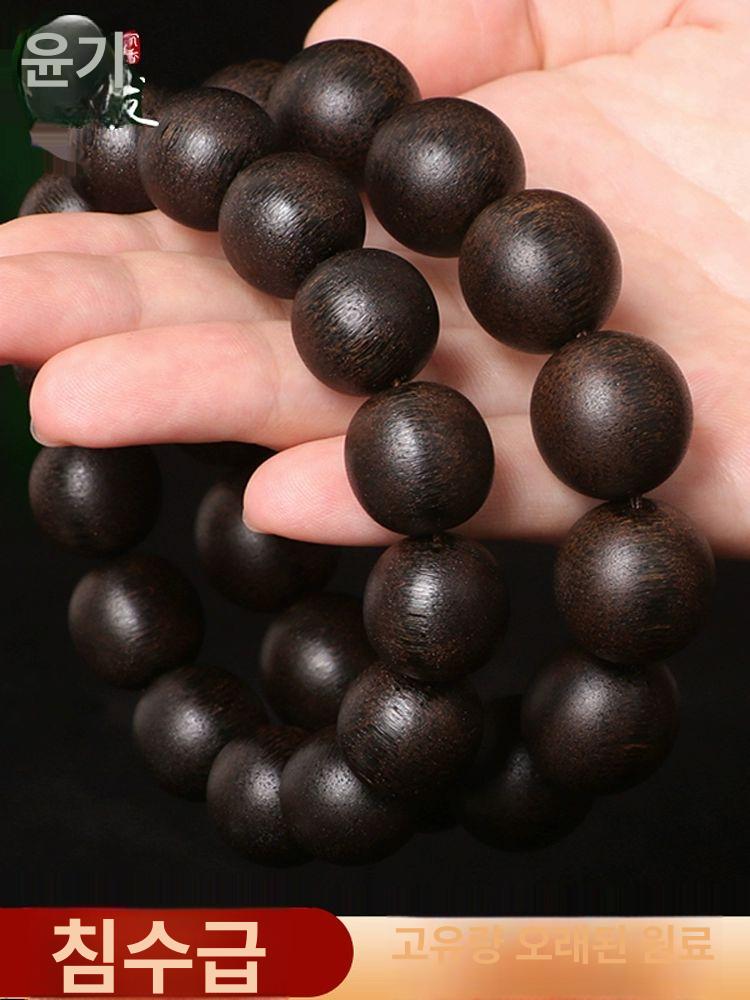 인도네시아 침향 단주 염주 팔찌 침향나무 반야심경 침수 노목-13mm 16개-18g - 상세 이미지 3