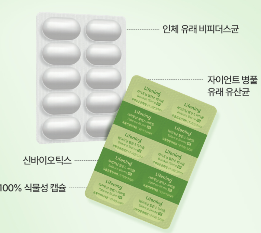 (공식정품)뉴인셀덤 아이씨디 ICD 라이프닝 밸런스 바이옴 BB 유산균 ✔ 100억 CFU 보장 · 정품 공식몰 자연유래 유산균으로 건강한 채움으로 면역케 - 상세 이미지 3