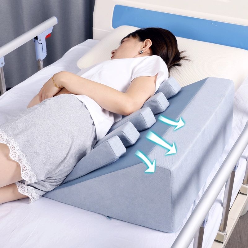 환자용 삼각패드 자세 변경 간호용품 허리 매트 통기성 욕창 여름용 욕창방지쿠션 삼각 다기능 사다리형 뒤집기 패드 특허 제품 그림과 동일 - 상품 이미지