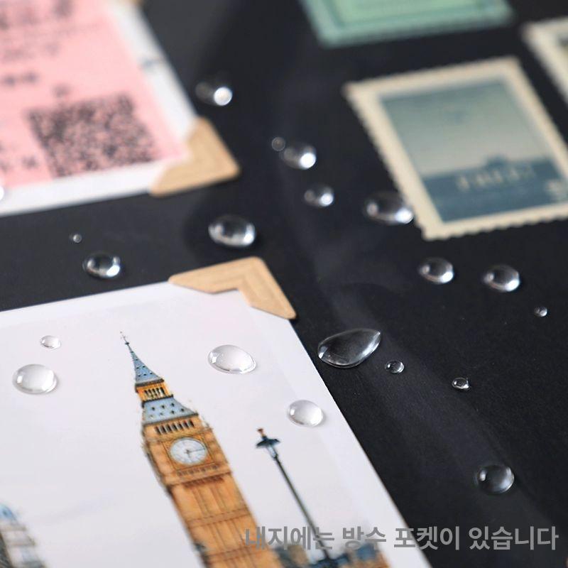 그림 보관함 스케치 정리 A2 작품집 미술 16인치 가죽 그레이.이야기 블랙카드 30장 60페이지 - 상세 이미지 5